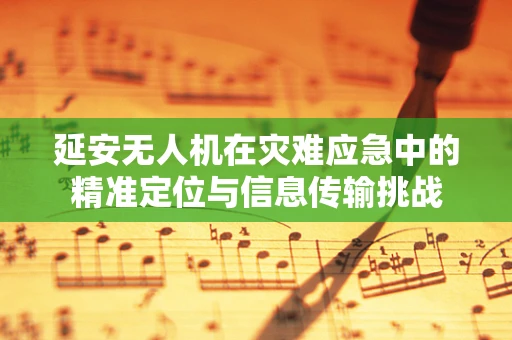 延安无人机在灾难应急中的精准定位与信息传输挑战