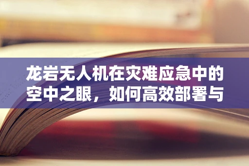 龙岩无人机在灾难应急中的空中之眼，如何高效部署与挑战应对？