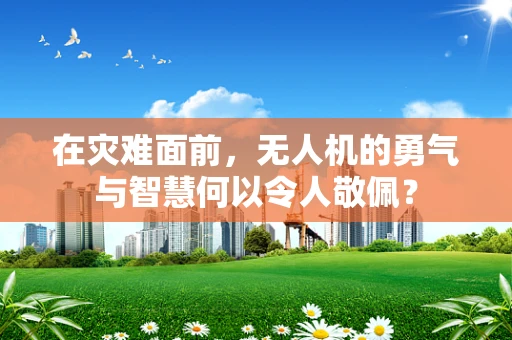 在灾难面前，无人机的勇气与智慧何以令人敬佩？