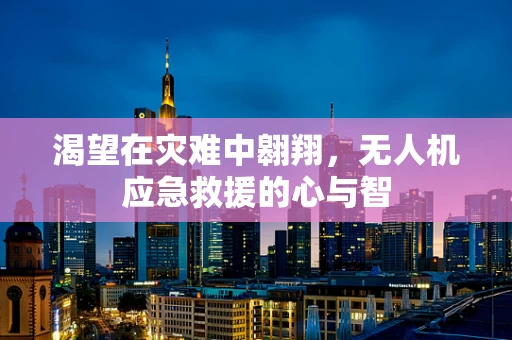 渴望在灾难中翱翔，无人机应急救援的心与智
