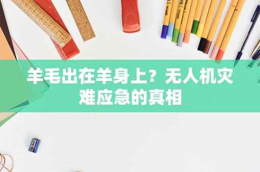 羊毛出在羊身上？无人机灾难应急的真相