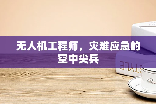 无人机工程师，灾难应急的空中尖兵
