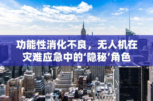 功能性消化不良，无人机在灾难应急中的‘隐秘’角色
