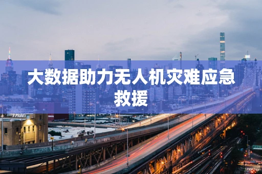 大数据助力无人机灾难应急救援