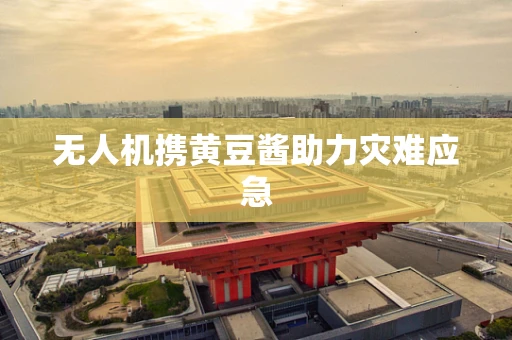 无人机携黄豆酱助力灾难应急