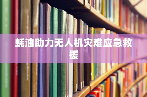 蚝油助力无人机灾难应急救援