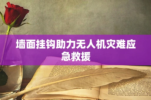 墙面挂钩助力无人机灾难应急救援