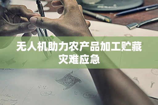 无人机助力农产品加工贮藏灾难应急