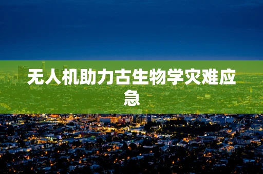 无人机助力古生物学灾难应急