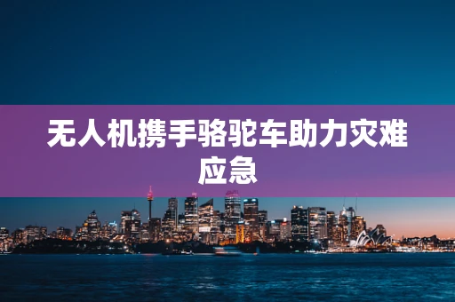 无人机携手骆驼车助力灾难应急