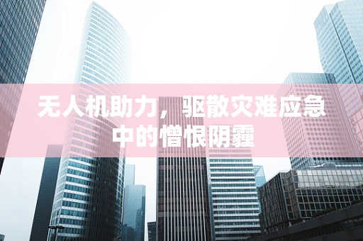 无人机助力，驱散灾难应急中的憎恨阴霾