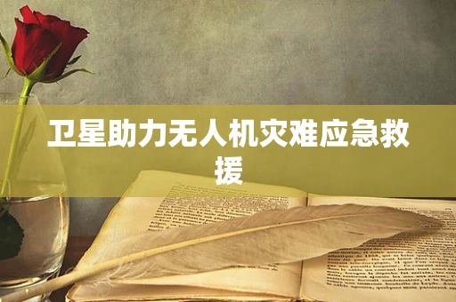 卫星助力无人机灾难应急救援