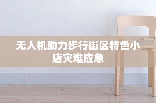 无人机助力步行街区特色小店灾难应急