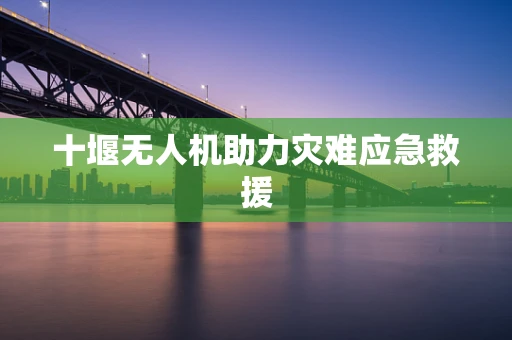 十堰无人机助力灾难应急救援