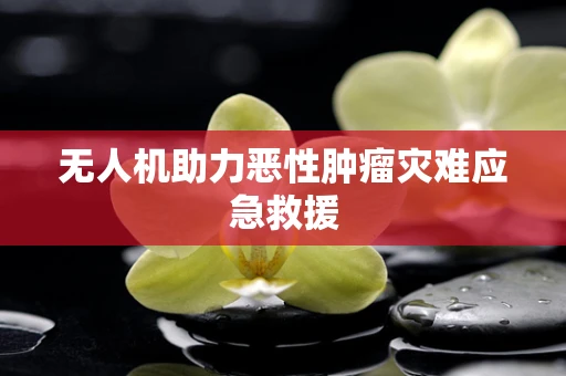 无人机助力恶性肿瘤灾难应急救援
