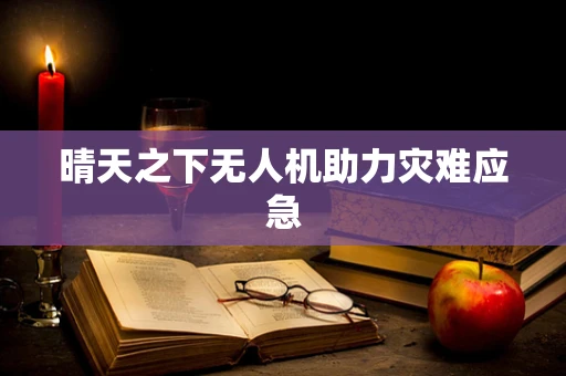 晴天之下无人机助力灾难应急