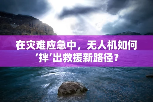 在灾难应急中，无人机如何‘拌’出救援新路径？