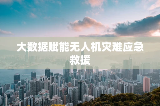 大数据赋能无人机灾难应急救援