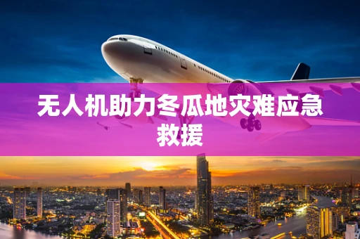 无人机助力冬瓜地灾难应急救援