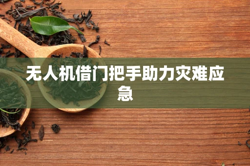 无人机借门把手助力灾难应急
