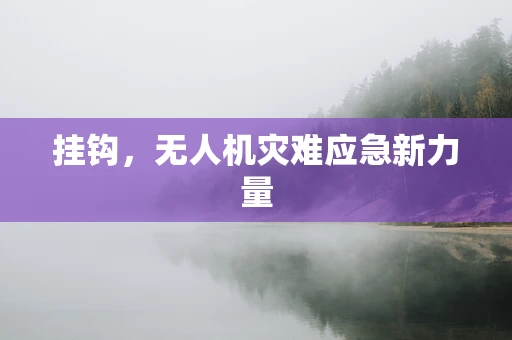 挂钩，无人机灾难应急新力量