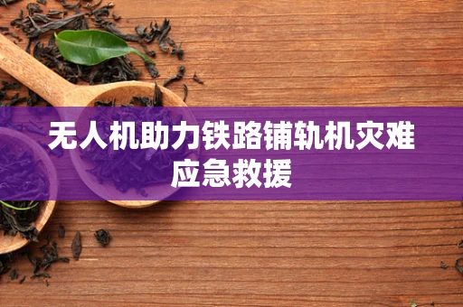 无人机助力铁路铺轨机灾难应急救援