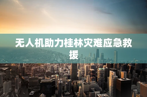 无人机助力桂林灾难应急救援