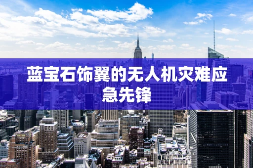 蓝宝石饰翼的无人机灾难应急先锋