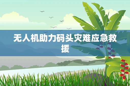 无人机助力码头灾难应急救援