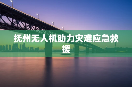 抚州无人机助力灾难应急救援