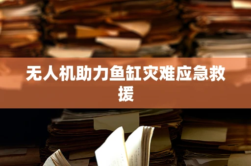 无人机助力鱼缸灾难应急救援