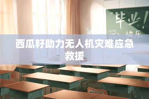 西瓜籽助力无人机灾难应急救援