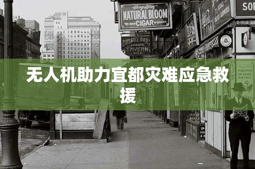 无人机助力宜都灾难应急救援