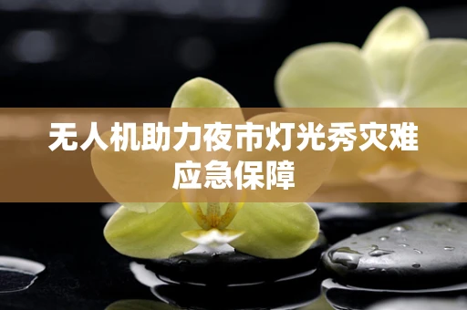 无人机助力夜市灯光秀灾难应急保障