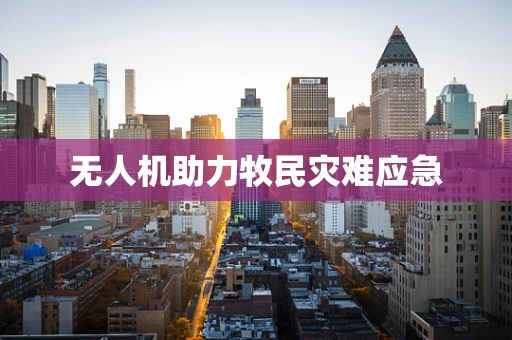 无人机助力牧民灾难应急