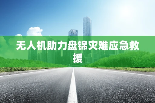 无人机助力盘锦灾难应急救援
