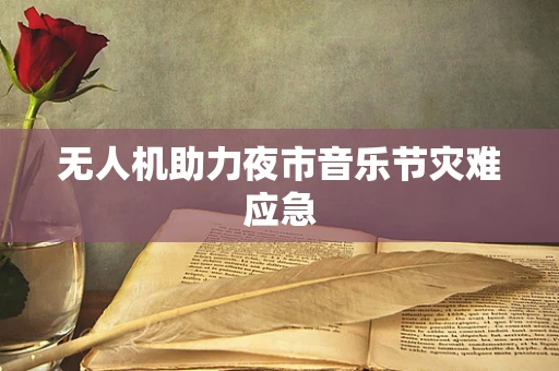 无人机助力夜市音乐节灾难应急
