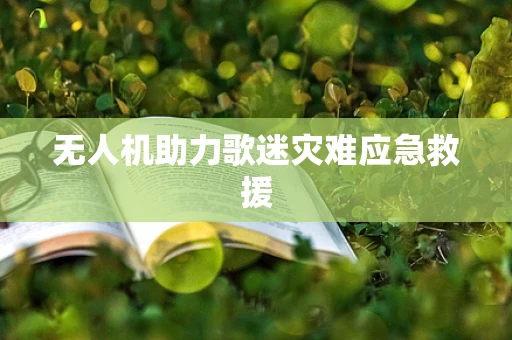 无人机助力歌迷灾难应急救援