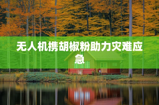 无人机携胡椒粉助力灾难应急