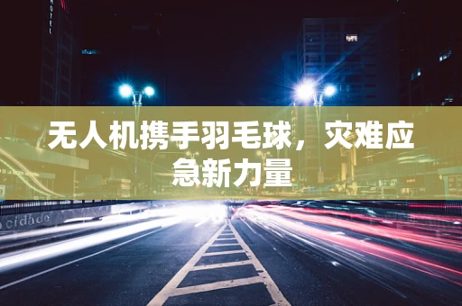 无人机携手羽毛球，灾难应急新力量