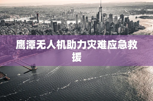 鹰潭无人机助力灾难应急救援