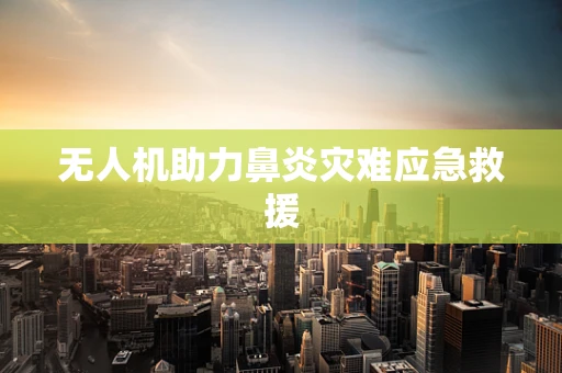无人机助力鼻炎灾难应急救援