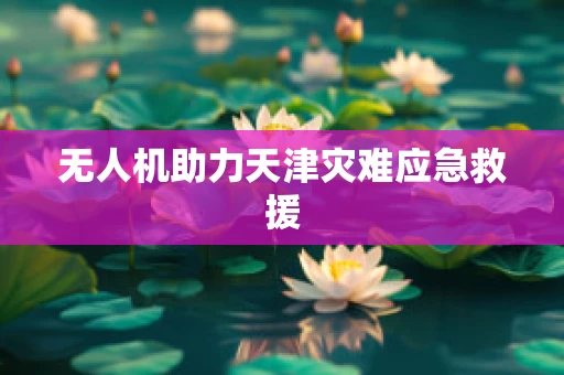 无人机助力天津灾难应急救援