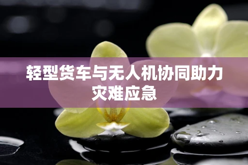 轻型货车与无人机协同助力灾难应急