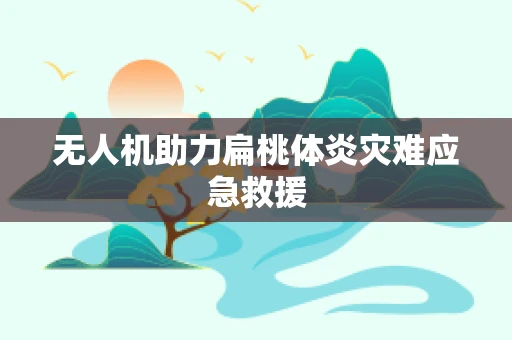 无人机助力扁桃体炎灾难应急救援