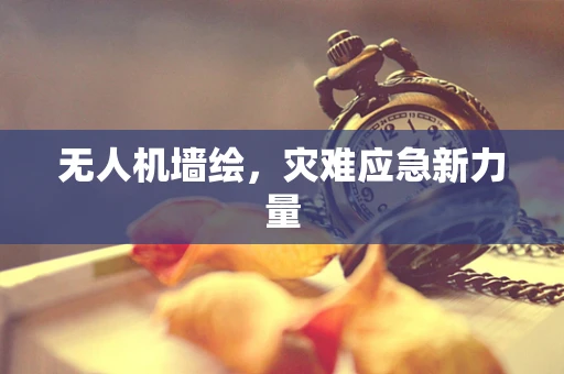 无人机墙绘，灾难应急新力量