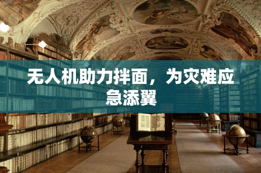 无人机助力拌面，为灾难应急添翼