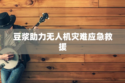 豆浆助力无人机灾难应急救援