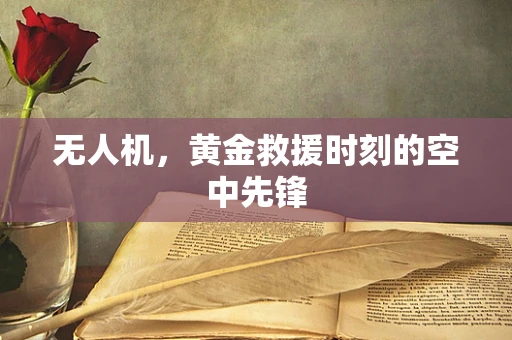 无人机，黄金救援时刻的空中先锋