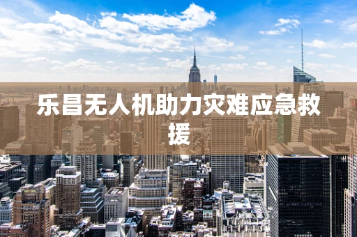 乐昌无人机助力灾难应急救援